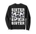 Coquette Soccer Sister Matching Sweatshirt - Fun Novelty Design Men Women - T-Shirt, Sweatshirt, Hoodie