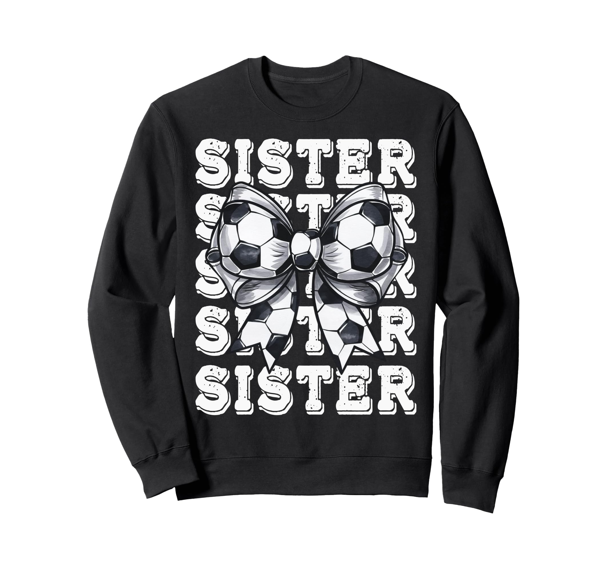 Coquette Soccer Sister Matching Sweatshirt - Minimalist Print Men Women - T-Shirt, Sweatshirt, Hoodie
