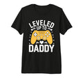 Funny Gamer Dad Leveled Up Tri Blend T-Shirt - Custom Art Print Unisex - T-Shirt, Sweatshirt, Hoodie