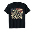 Papa All American Usa Flag 4Th July T-Shirt - Aesthetic Graphic Men Women - T-Shirt, Sweatshirt, Hoodie
