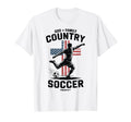 Mens God Family Country Soccer T-Shirt - Unique Graphic Men Women - T-Shirt, Sweatshirt, Hoodie