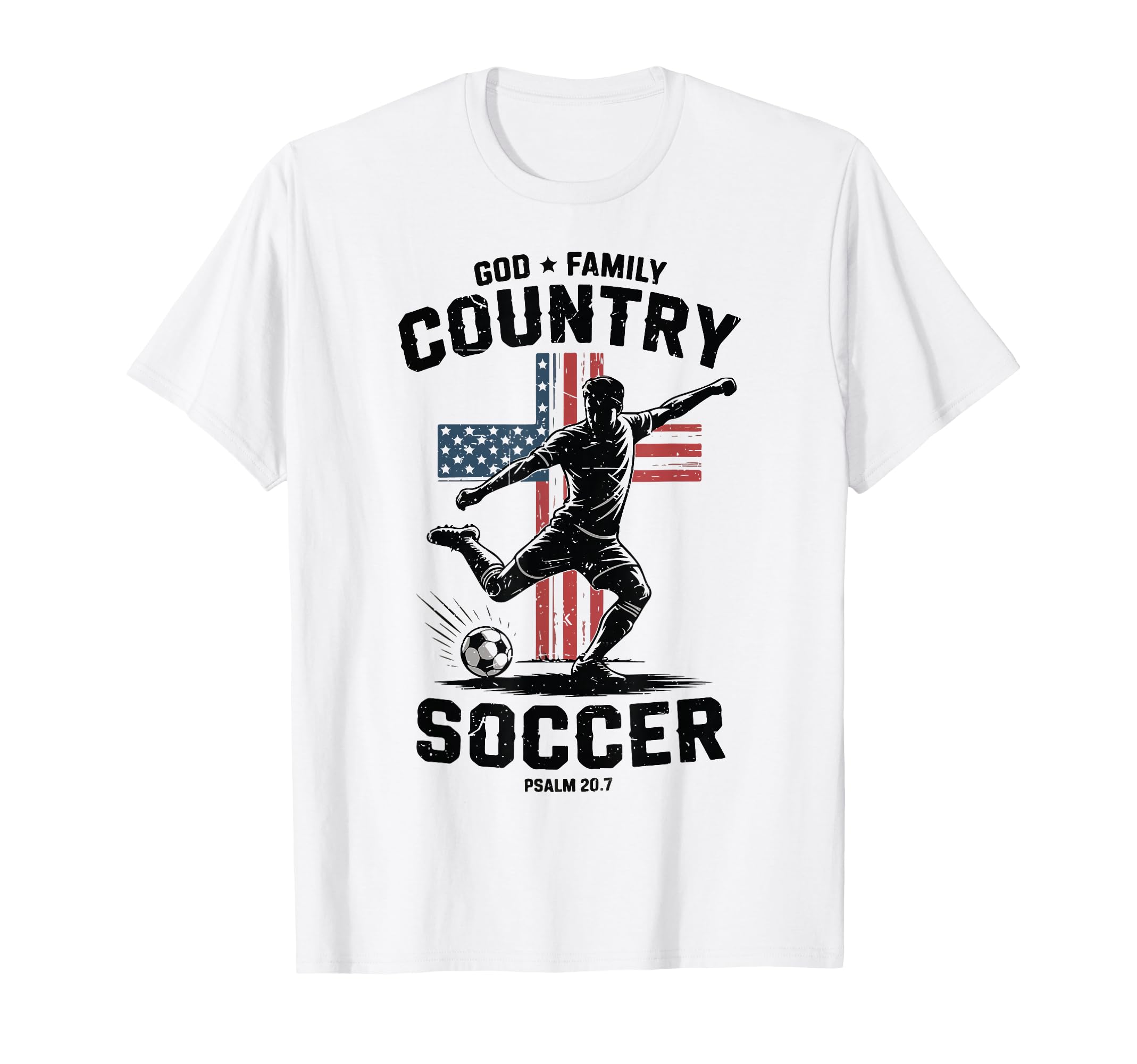 Mens God Family Country Soccer T-Shirt - Unique Graphic Men Women - T-Shirt, Sweatshirt, Hoodie