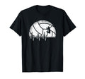 Funny Volleyball Heartbeat Volleyball T-Shirt - Trendy Graphic for Adults - T-Shirt, Sweatshirt, Hoodie
