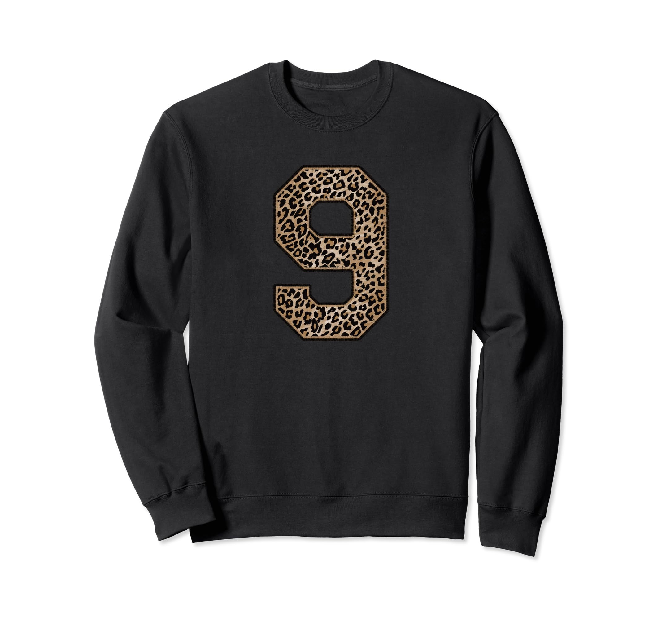 Leopard Number 9 Athlete Sports Sweatshirt - Aesthetic Graphic Men Women - T-Shirt, Sweatshirt, Hoodie