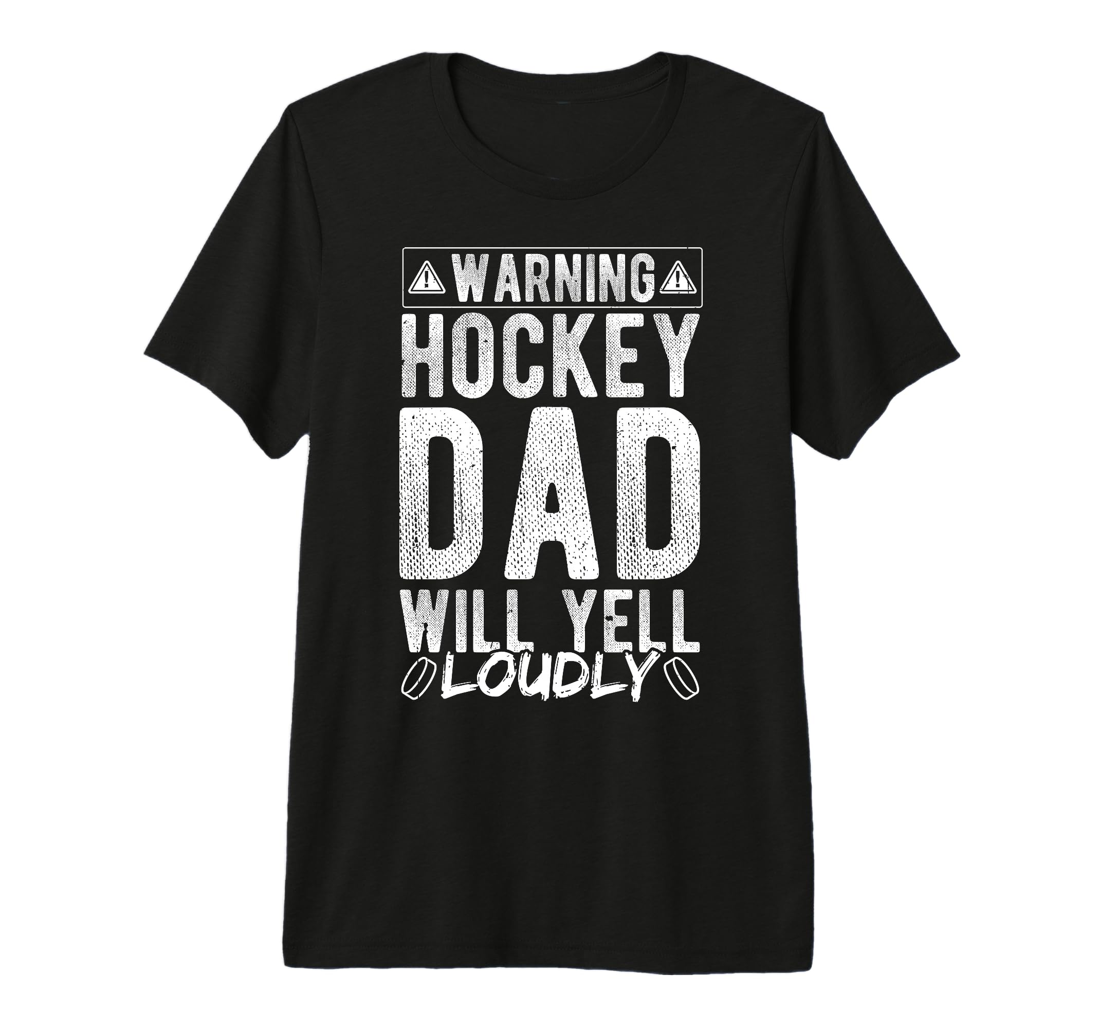 Warning Hockey Dad Will Yell Loudly T-Shirt - Trendy Graphic for Adults - T-Shirt, Sweatshirt, Hoodie