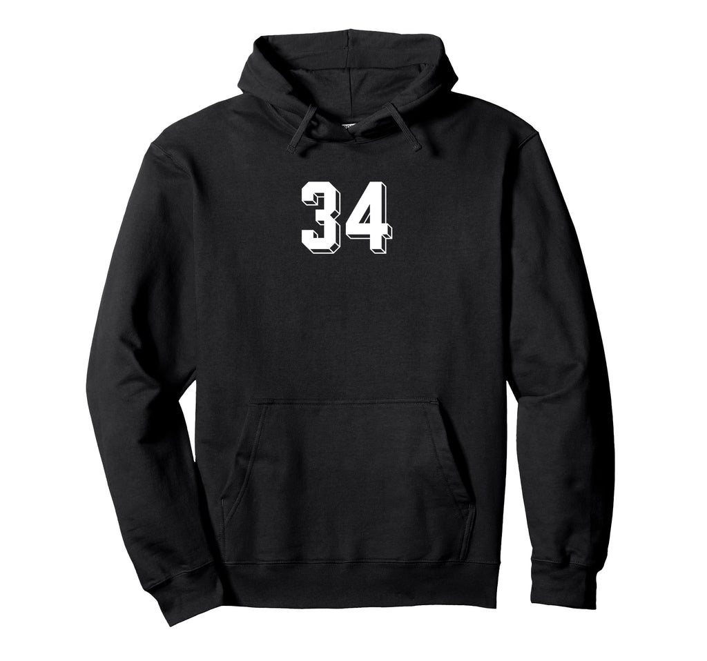 Number 34 80S 90S Soccer Team Jersey Hoodie - Graphic Print Men Women - T-Shirt, Sweatshirt, Hoodie