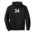 Number 34 80S 90S Soccer Team Jersey Hoodie - Graphic Print Men Women - T-Shirt, Sweatshirt, Hoodie