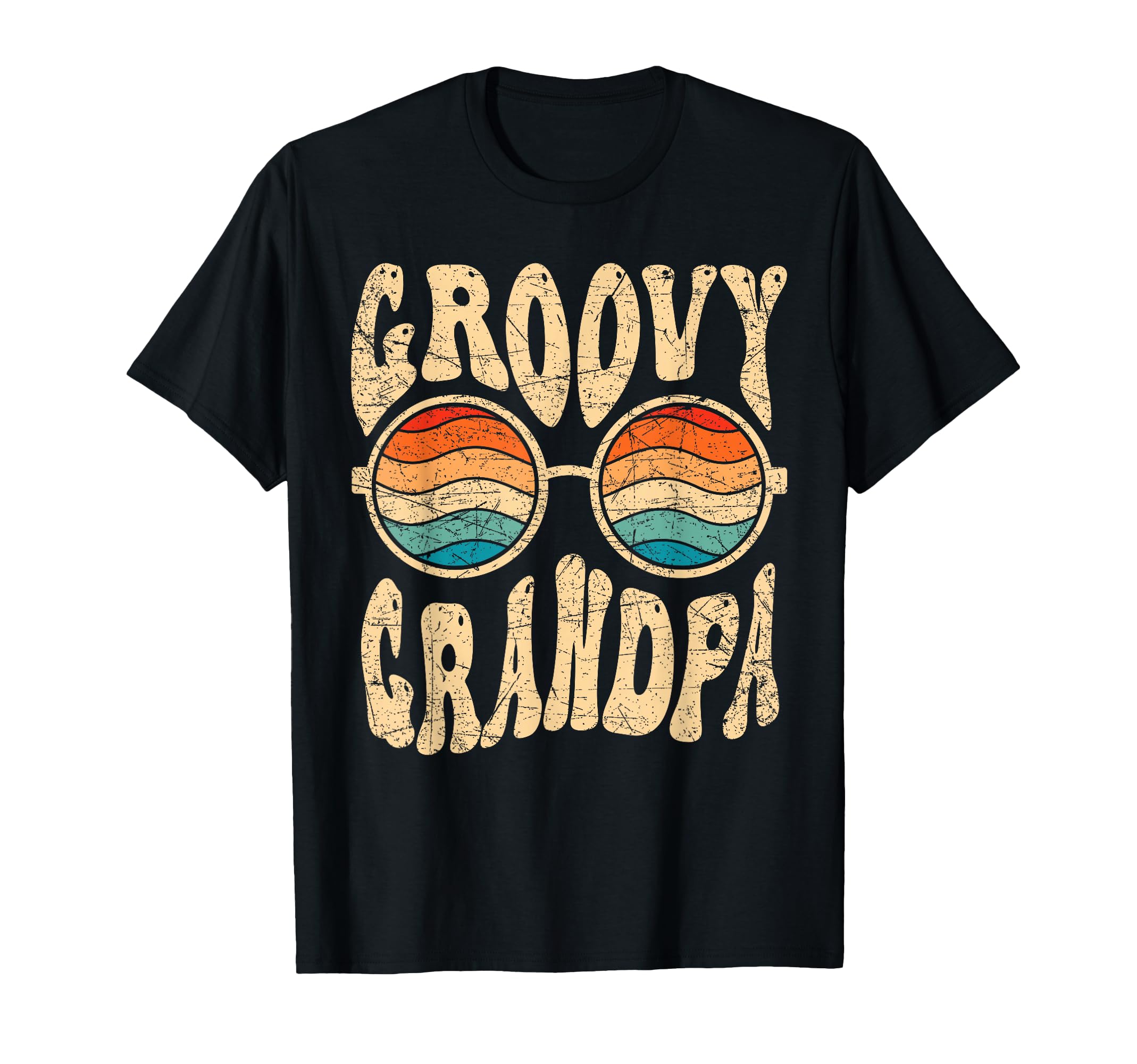 Groovy Grandpa 70S Aesthetic T-Shirt - Custom Art Print Men Women - T-Shirt, Sweatshirt, Hoodie