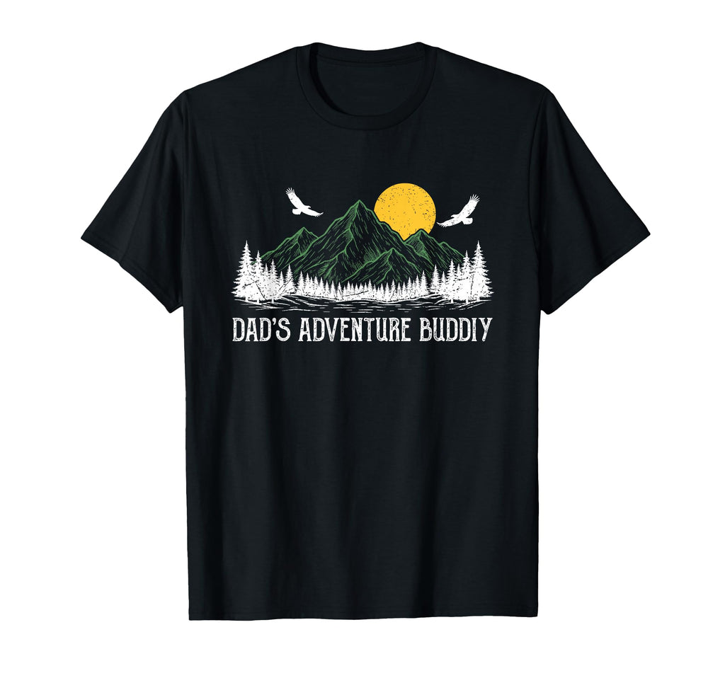 Dads Adventure Buddy Matching Camping T-Shirt - Custom Art Print Unisex - T-Shirt, Sweatshirt, Hoodie