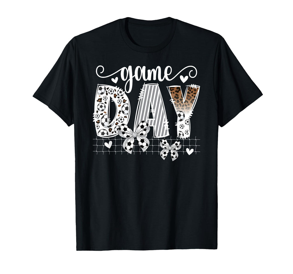 Game Day Soccer Coquette Soccer Game Day T-Shirt - Novelty Apparel Unisex - T-Shirt, Sweatshirt, Hoodie