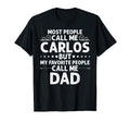 Carlos Gift Name Funny Fathers Day T-Shirt - Minimalist Print Men Women - T-Shirt, Sweatshirt, Hoodie