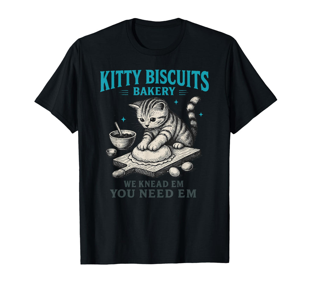 Funny Cat Meme Kitty Biscuits Bakery T-Shirt - Unique Graphic for Adults - T-Shirt, Sweatshirt, Hoodie