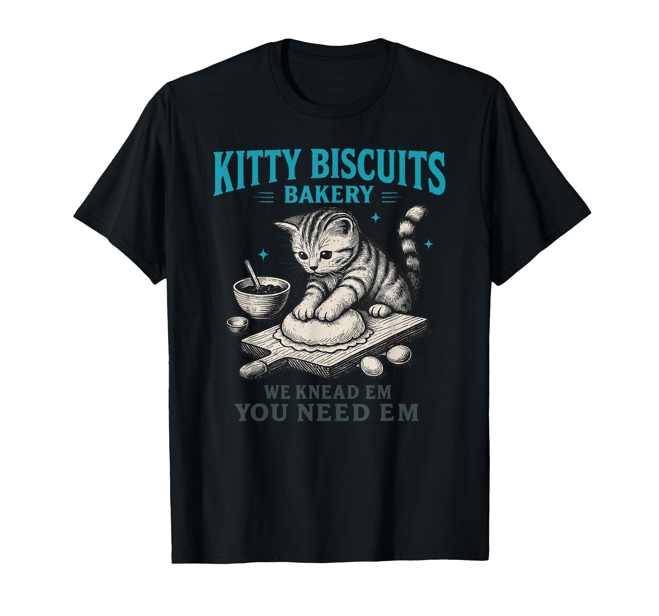 Funny Cat Meme Kitty Biscuits Bakery T-Shirt - Unique Graphic for Adults - T-Shirt, Sweatshirt, Hoodie