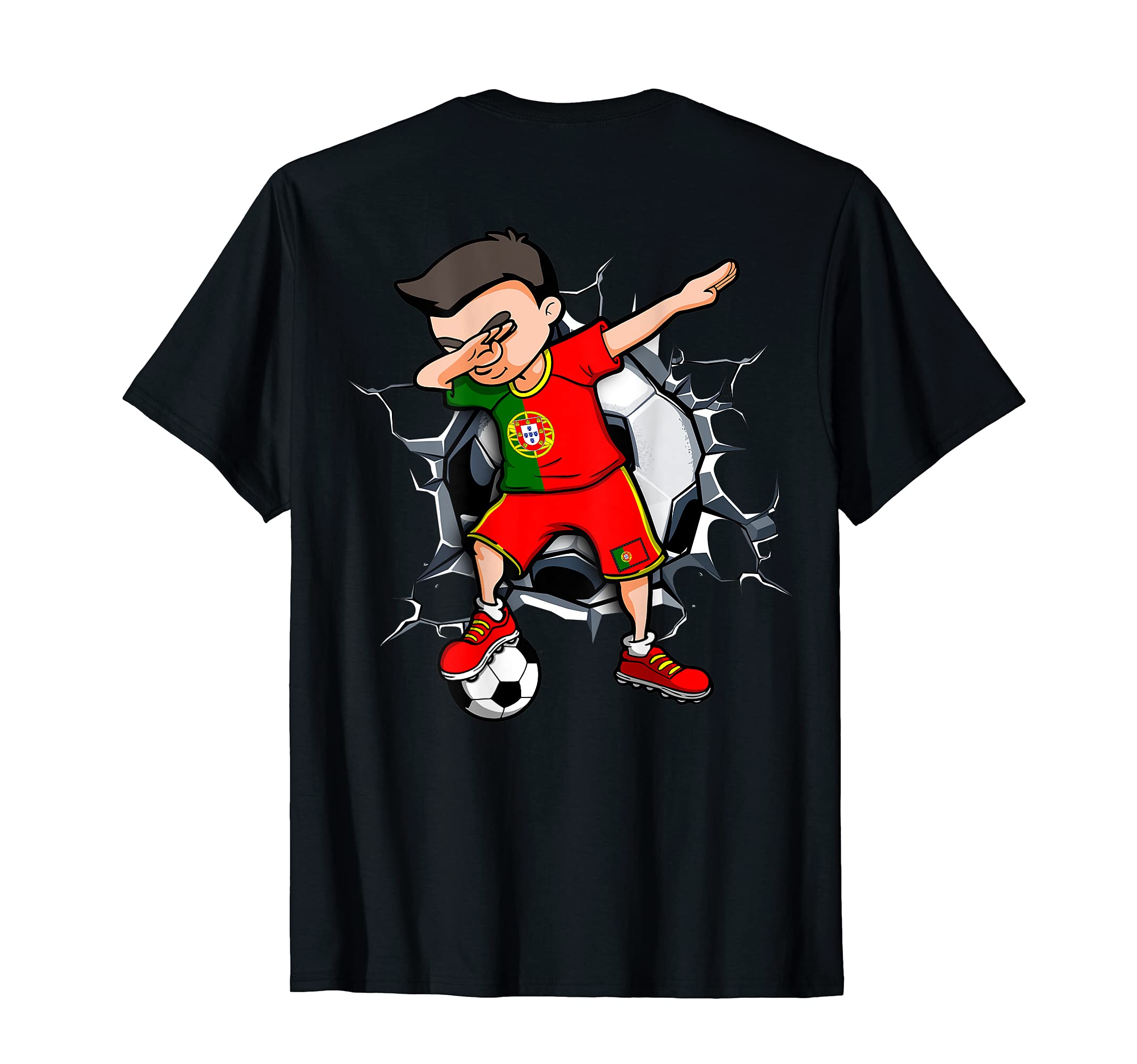 Dabbing Soccer Portugal Football T-Shirt - Casual Everyday Wear for Adults - T-Shirt, Sweatshirt, Hoodie
