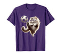 Funny Cat Soccer Ball Cat Playing T-Shirt - Novelty Apparel Men Women - T-Shirt, Sweatshirt, Hoodie