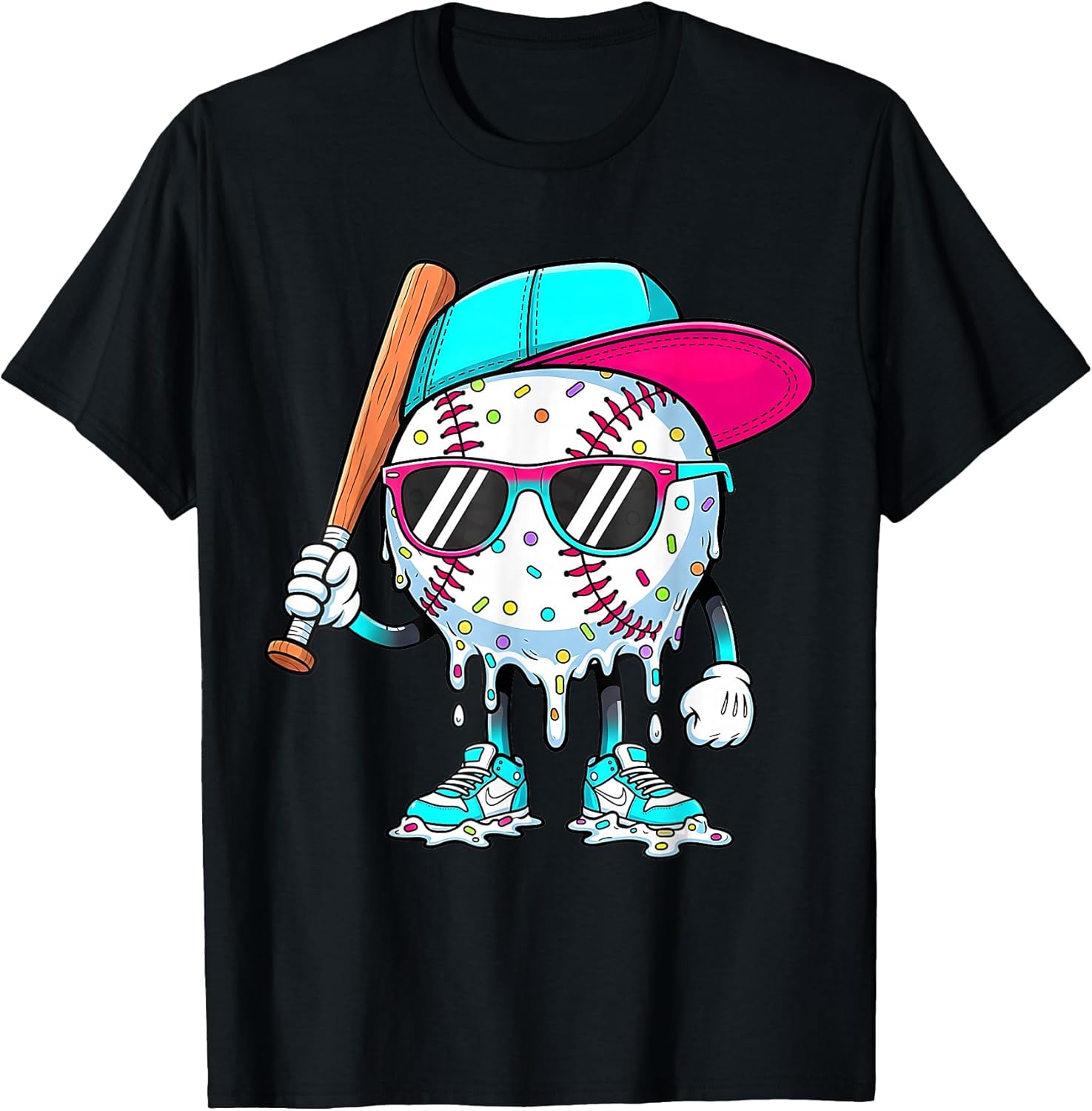 Baseball Drip Ice Cream Apparel Youth Boys - Adult & Kids T-Shirts, Sweatshirts & Hoodies apparel design preview 1
