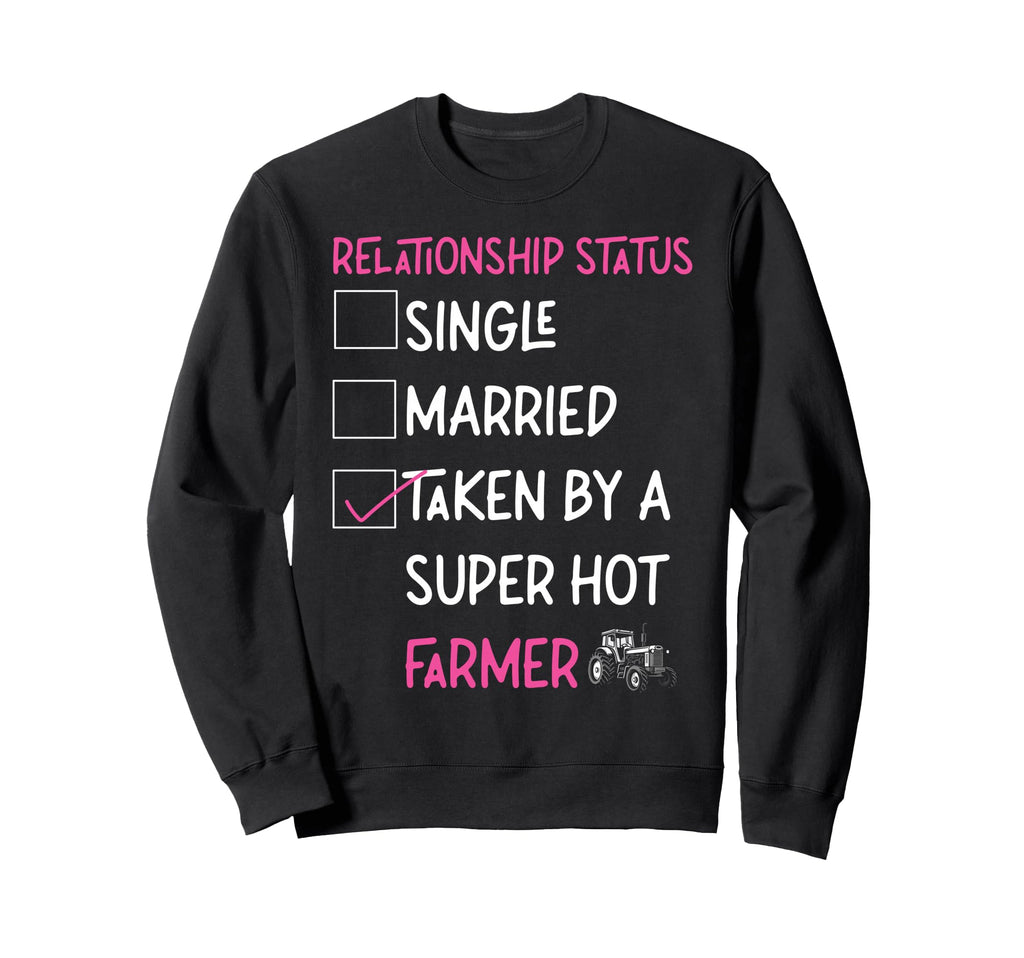 Farming Farmer Girlfriend Tractor Sweatshirt - Minimalist Print Unisex - T-Shirt, Sweatshirt, Hoodie