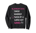 Farming Farmer Girlfriend Tractor Sweatshirt - Minimalist Print Unisex - T-Shirt, Sweatshirt, Hoodie