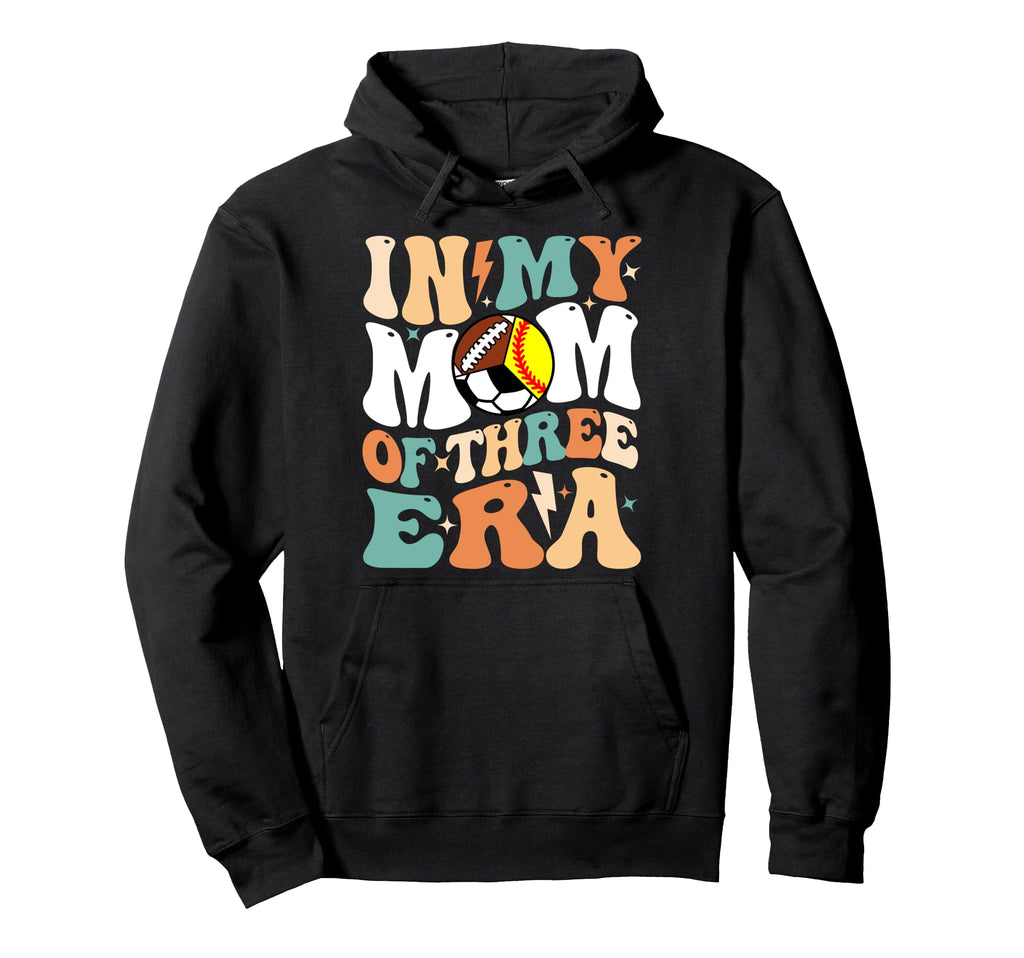 My Softball Soccer Football Mom Era Hoodie - Graphic Print for Adults - T-Shirt, Sweatshirt, Hoodie