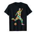Soccer Player Ball Polka Dots Happy T-Shirt - Trendy Graphic for Adults - T-Shirt, Sweatshirt, Hoodie