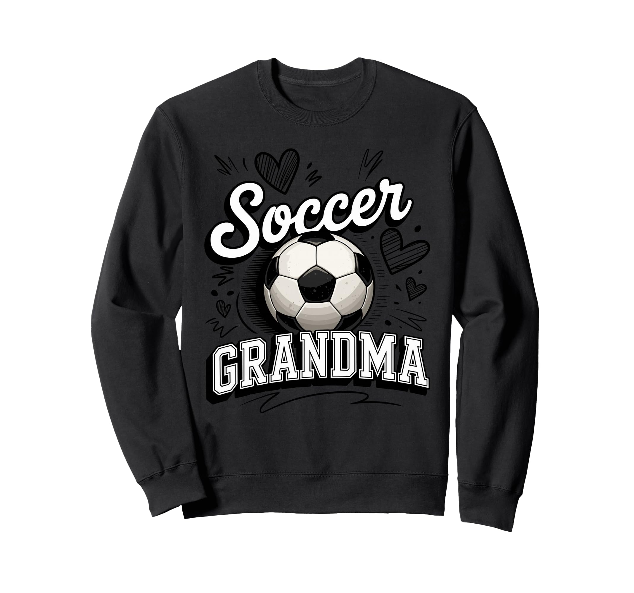 Soccer Grandma Heart Soccer Ball Lover Sweatshirt - Novelty Apparel Unisex - T-Shirt, Sweatshirt, Hoodie
