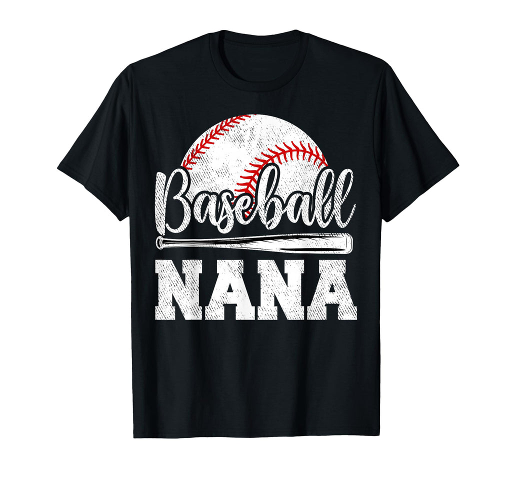 Baseball Nana Baseball Player Game T-Shirt - Custom Art Print Men Women - T-Shirt, Sweatshirt, Hoodie
