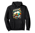 Soccer Papa Family Matching Dad Fathers Hoodie - Graphic Print for Adults - T-Shirt, Sweatshirt, Hoodie