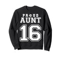 Number 16 Custom Proud Soccer Sweatshirt - Unique Graphic for Adults - T-Shirt, Sweatshirt, Hoodie