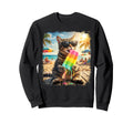 Funny Cat Popsicle Summer Animal Sweatshirt - Novelty Apparel Men Women - T-Shirt, Sweatshirt, Hoodie