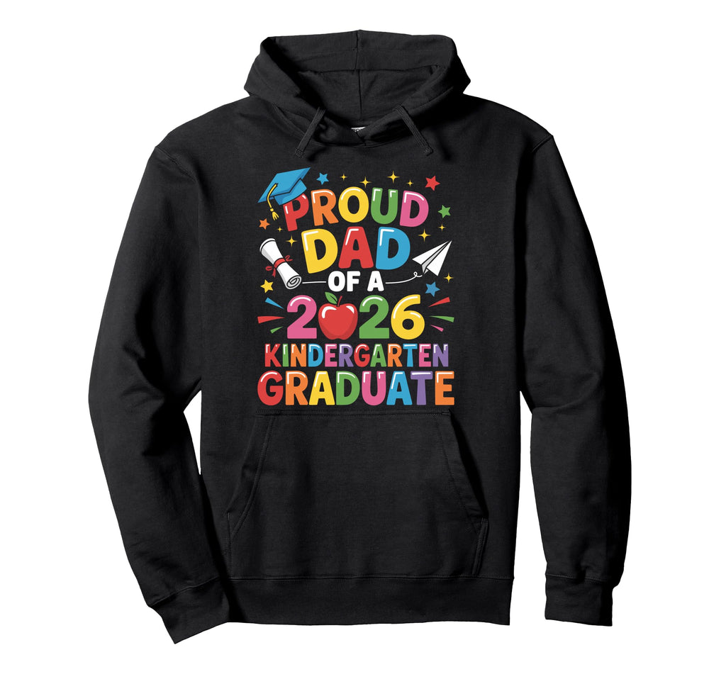 Graduation Proud Dad 2026 Hoodie - Streetwear Style for Adults - T-Shirt, Sweatshirt, Hoodie