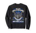 Dad Biker Who Rides Motorcycle Sweatshirt - Aesthetic Graphic for Adults - T-Shirt, Sweatshirt, Hoodie