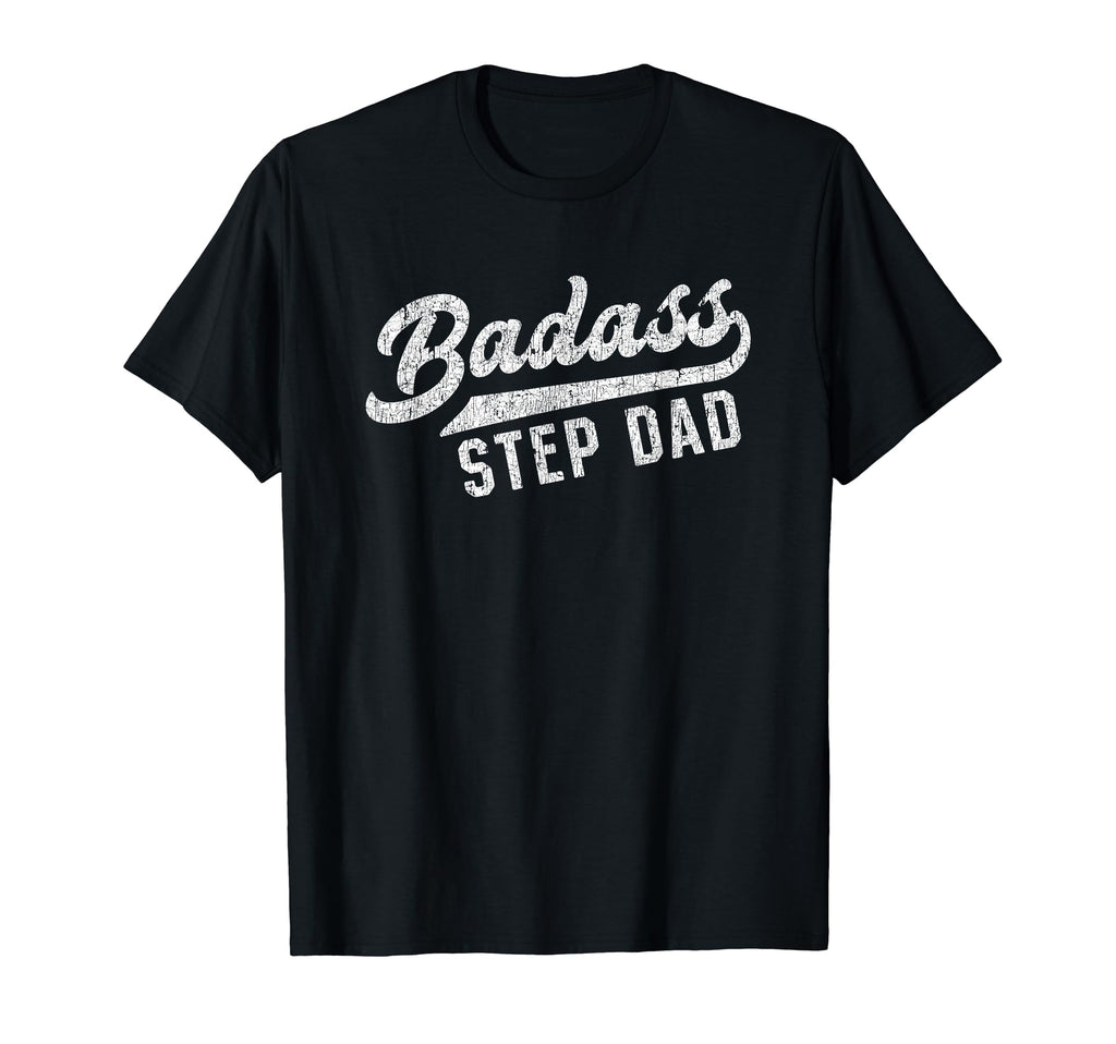 Badass Step Dad Sports T-Shirt - Custom Art Print for Adults - T-Shirt, Sweatshirt, Hoodie