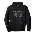 Year 1986 Gift Birthday Mom Dad Hoodie - Aesthetic Graphic Men Women - T-Shirt, Sweatshirt, Hoodie