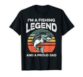 Mens Fishing Legend And Proud Dad T-Shirt - Streetwear Style for Adults - T-Shirt, Sweatshirt, Hoodie