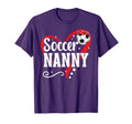 Soccer Nanny Heart Grandma Nanny Soccer T-Shirt - Minimalist Print Unisex - T-Shirt, Sweatshirt, Hoodie