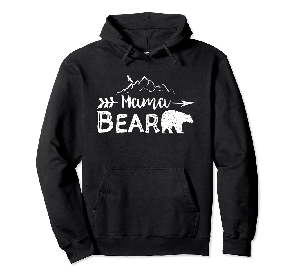 Mama Bear Matching Family Mama Papa Bear Hoodie - Unique Graphic Unisex - T-Shirt, Sweatshirt, Hoodie