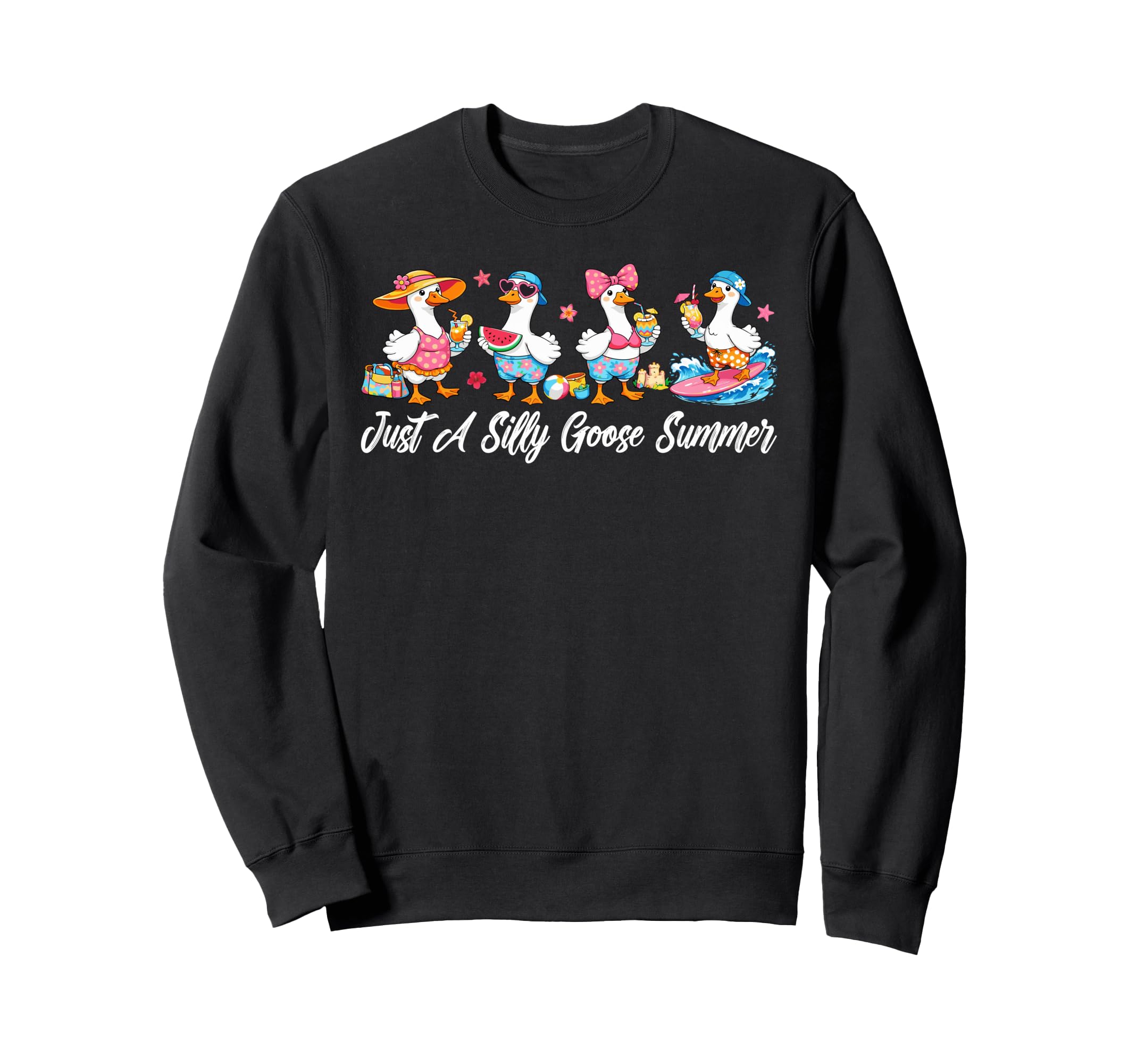 Just Silly Goose Summer Family Matching Sweatshirt - Graphic Print Unisex - T-Shirt, Sweatshirt, Hoodie
