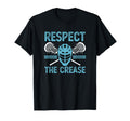 Respect Crease Funny Lacrosse Player T-Shirt - Minimalist Print Men Women - T-Shirt, Sweatshirt, Hoodie