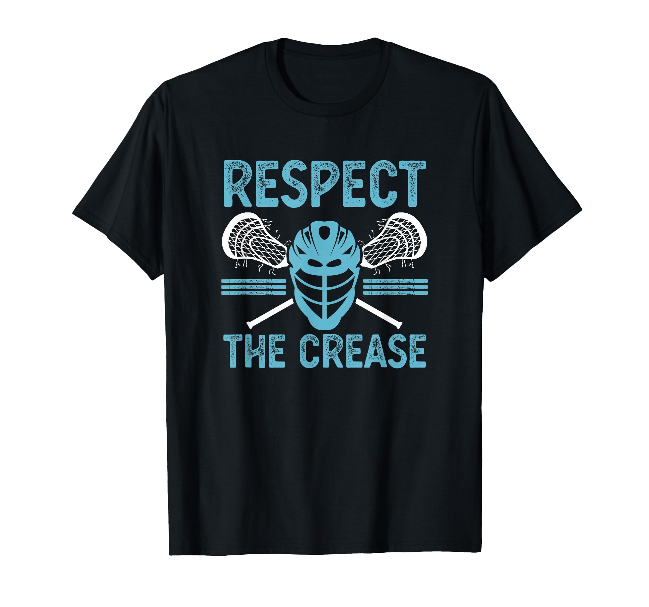 Respect Crease Funny Lacrosse Player T-Shirt - Minimalist Print Men Women - T-Shirt, Sweatshirt, Hoodie