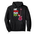 Gift Bass Guitar Player Santa Hoodie - Aesthetic Graphic for Adults - T-Shirt, Sweatshirt, Hoodie