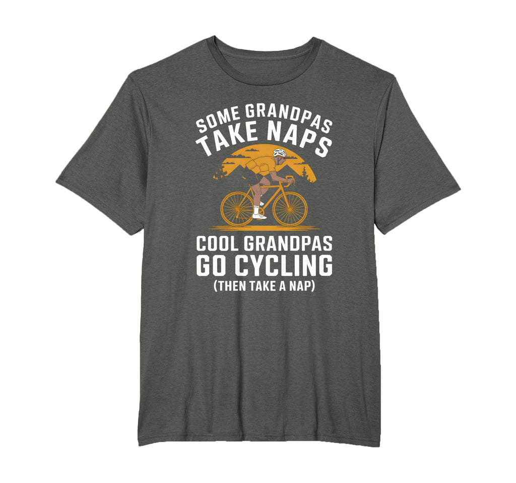 Grandpas Go Cycling Funny Cyclist T-Shirt - Trendy Graphic for Adults - T-Shirt, Sweatshirt, Hoodie