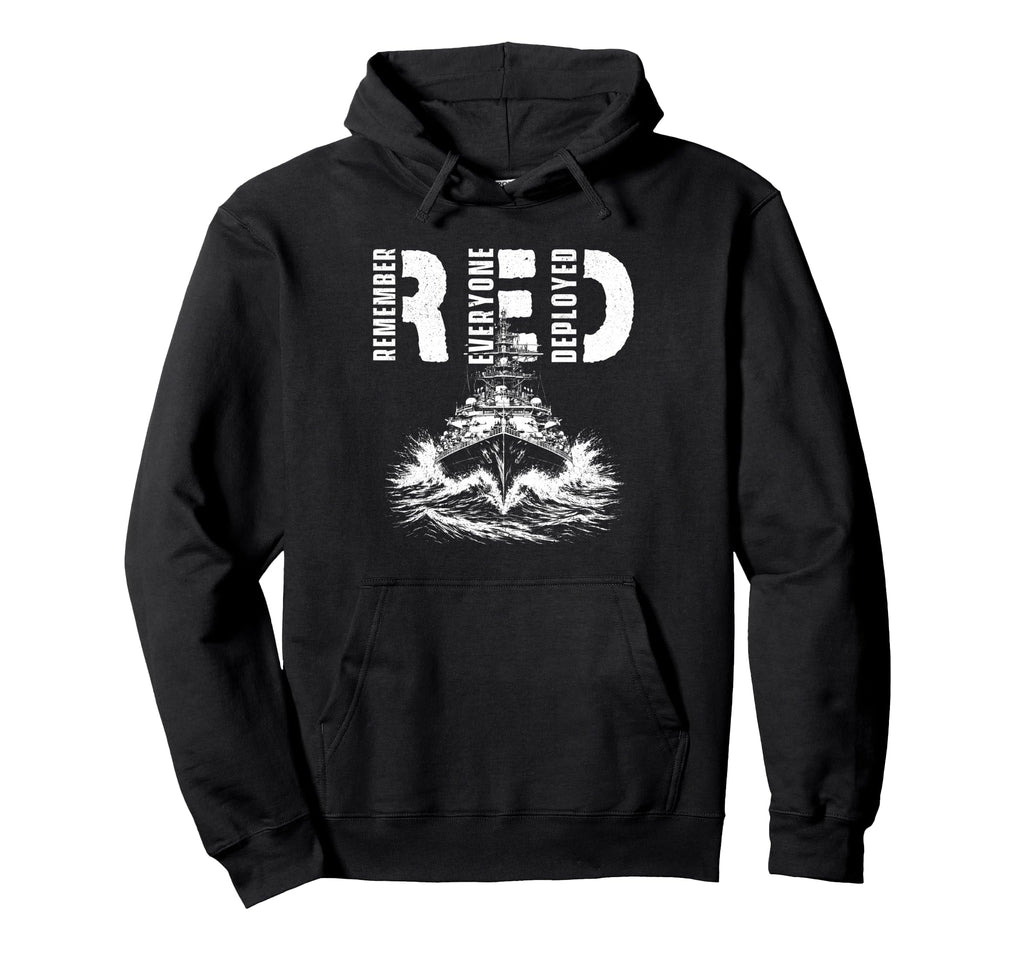 Remember Everyone Deployed Red Friday Hoodie - Trendy Graphic for Adults - T-Shirt, Sweatshirt, Hoodie