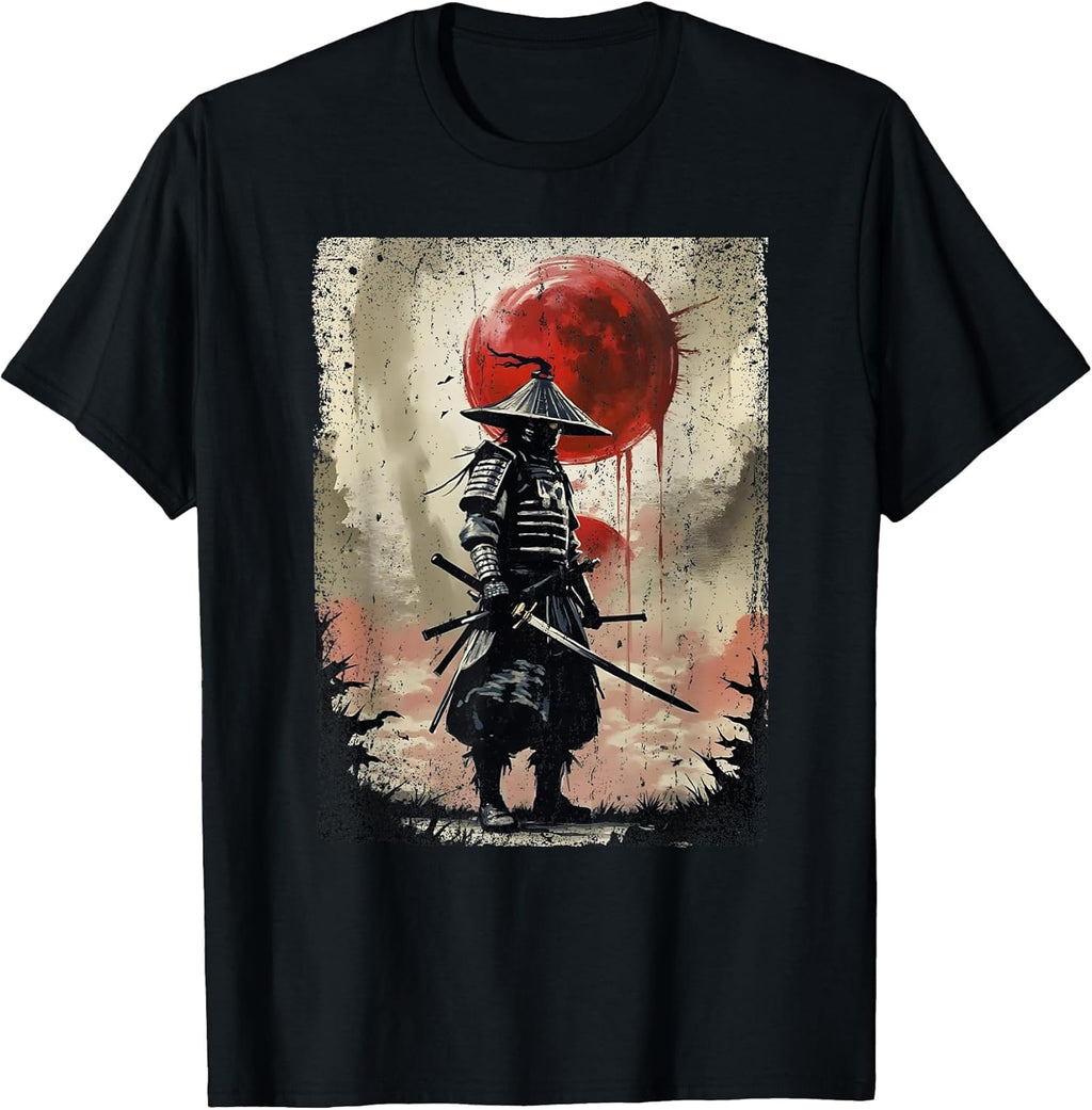 Japanese Art Samurai Vintage Fighter Retro - Adult & Kids T-Shirts, Sweatshirts & Hoodies apparel design preview 1