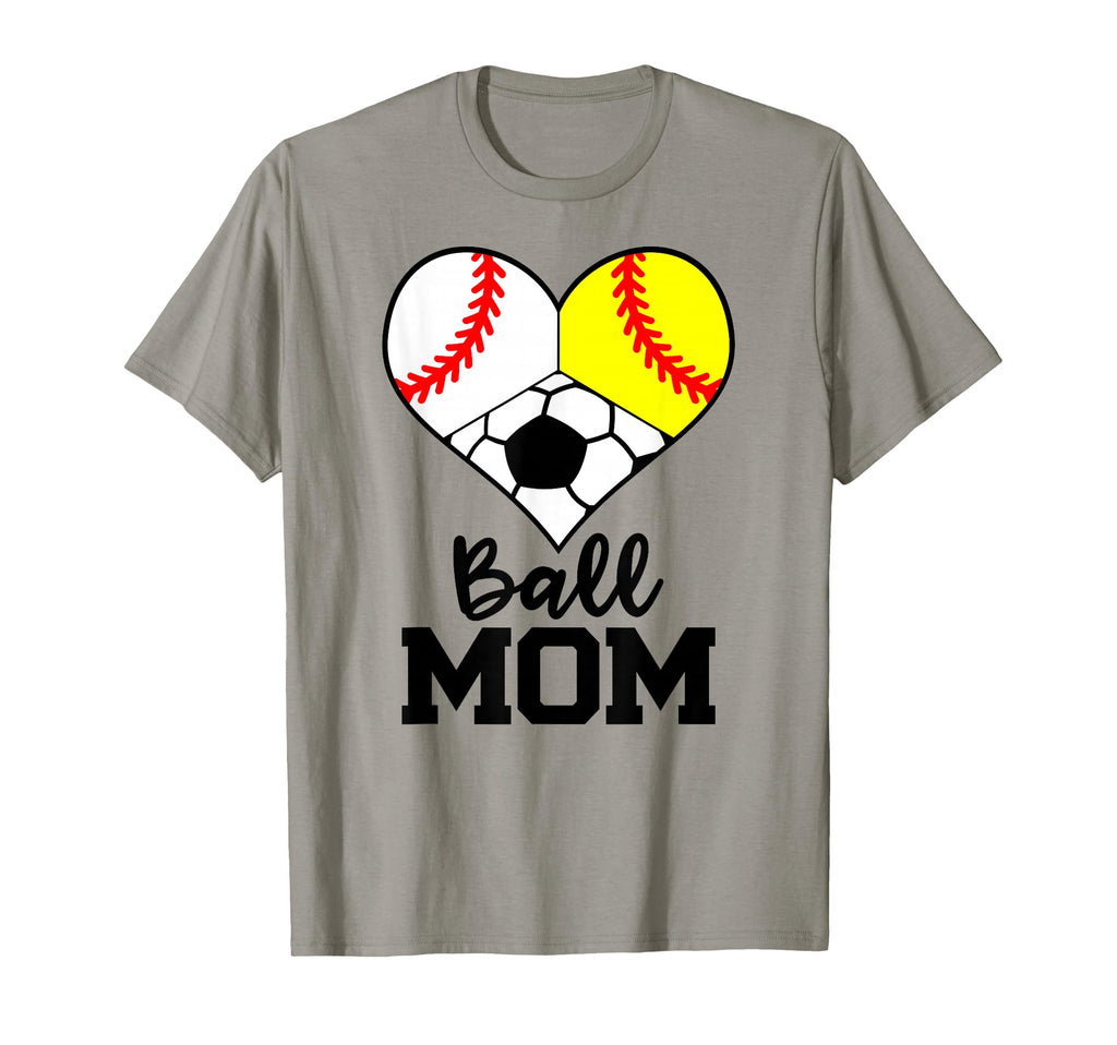 Ball Mom Funny Baseball Softball T-Shirt - Aesthetic Graphic for Adults - T-Shirt, Sweatshirt, Hoodie