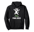 Final Boss Funny Cat Vs Cucumber Hoodie - Custom Art Print Men Women - T-Shirt, Sweatshirt, Hoodie