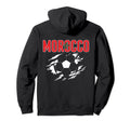 Morocco Soccer Fans Jersey Moroccan Football Hoodie - Graphic Print Unisex - T-Shirt, Sweatshirt, Hoodie
