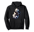 Black White Creature Soccer Ball Player Hoodie - Trendy Graphic for Adults - T-Shirt, Sweatshirt, Hoodie