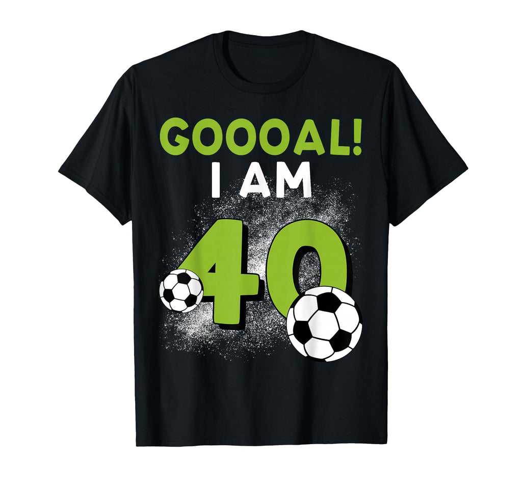 40Th Birthday Soccer Theme 40Year Old B T-Shirt - Trendy Graphic Unisex - T-Shirt, Sweatshirt, Hoodie