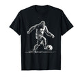 Bigfoot Playing Soccer Player Funny T-Shirt - Custom Art Print Men Women - T-Shirt, Sweatshirt, Hoodie