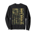 Camo Dad American Flag Camouflage Sweatshirt - Fun Novelty Design Unisex - T-Shirt, Sweatshirt, Hoodie